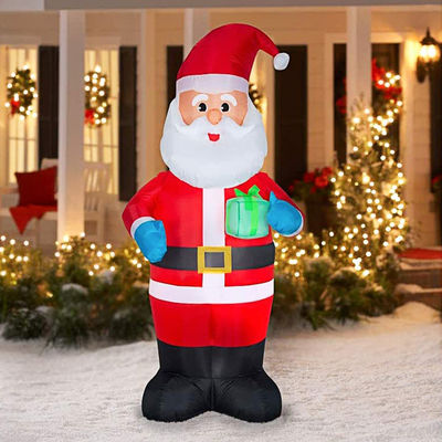 Décorations de Noël pour jardin intérieur et extérieur 6 pieds Noël gonflables Père Noël avec lumières LED vert