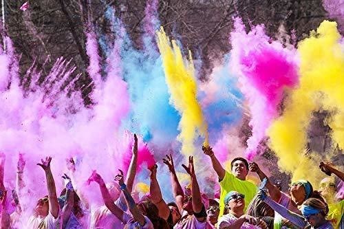 Poudre de fête de Holi colorée Popper Confetti Cannon Poudre de maïs 13*18cm Biodégradable