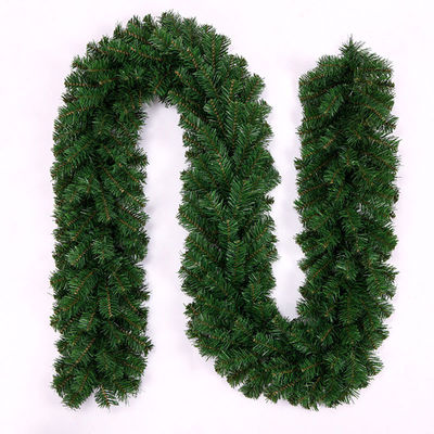 Décoration de bannière de rotin de Noël avec lumières LED et logo personnalisé