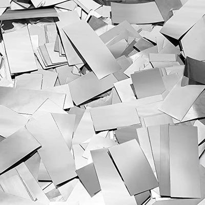 Pourpre 2*5cm Popper Confetti Cannon Biodégradable Rectangle Ronde en forme de cœur Vert Blanc Noir Confetti Foil d'or échantillon gratuit