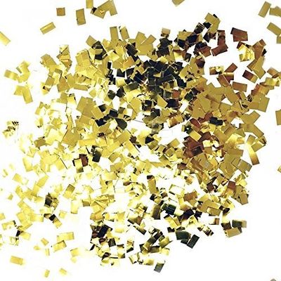 Pourpre 2*5cm Popper Confetti Cannon Biodégradable Rectangle Ronde en forme de cœur Vert Blanc Noir Confetti Foil d'or échantillon gratuit