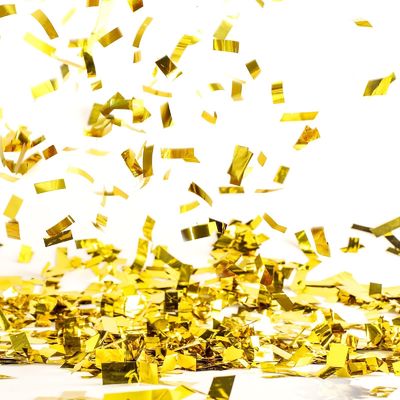 Pourpre 2*5cm Popper Confetti Cannon Biodégradable Rectangle Ronde en forme de cœur Vert Blanc Noir Confetti Foil d'or échantillon gratuit