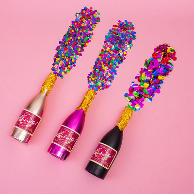 Logo personnalisé Bouteille de champagne Popper de fête L'accessoire ultime de célébration de l'année