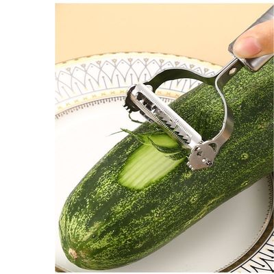 304 Ensemble de gadgets de cuisine en acier inoxydable 6 en 1 pour éplucher les fruits et les légumes