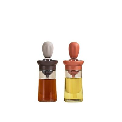 Bouteille de verre supérieur de mesure d'huile et de vinaigre pour cuisine 6,45*20 cm