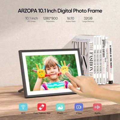 Fourniture en vrac 10 pouces 16g WiFi LCD Vidéo en nuage Télécharger Frameo Cadre photo numérique