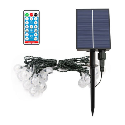 Commande à distance Boule à bulles Lumières à cordes solaires pour le jardin Bistro Café Couloir de vacances