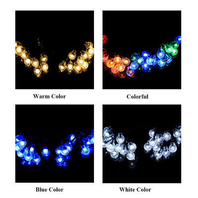 Commande à distance Boule à bulles Lumières à cordes solaires pour le jardin Bistro Café Couloir de vacances