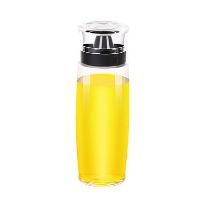Spray à huile en verre Dispenser de vinaigre Bouteille 280 ml 9,5 oz avec pompe à échelle de mesure