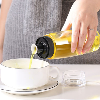 Spray à huile en verre Dispenser de vinaigre Bouteille 280 ml 9,5 oz avec pompe à échelle de mesure