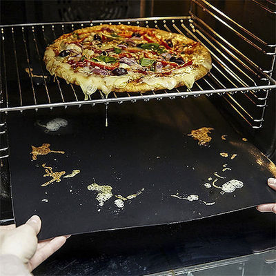 Mat grill BBQ non collant Mat de cuisson à l'épreuve du feu Charbon de bois outils d'œufs en fibre de verre pour la cuisson
