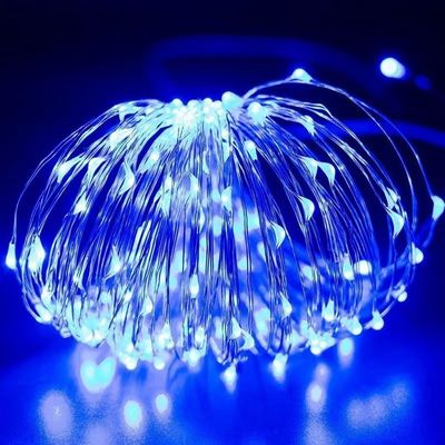 7/22/32m LED étanche à l'eau fil solaire de cuivre lumières d'arbre de Noël avec PVC chaud