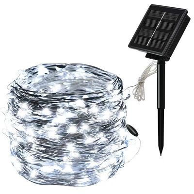 7/22/32m LED étanche à l'eau fil solaire de cuivre lumières d'arbre de Noël avec PVC chaud