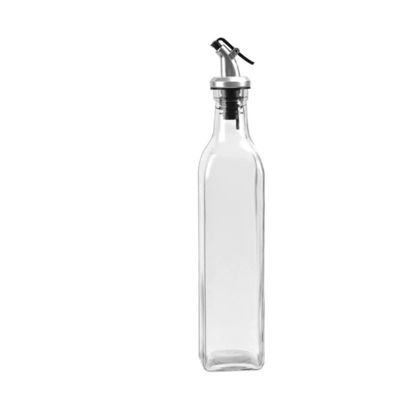 Bouteille de pulvérisation d'huile de cuisine en verre transparent distributeur de vinaigre d'huile d'olive