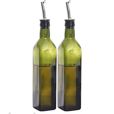 Greens Glass Oil Drizzler 500 ml pour cuisiner avec un évier en acier inoxydable