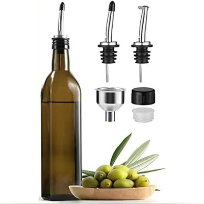 Greens Glass Oil Drizzler 500 ml pour cuisiner avec un évier en acier inoxydable