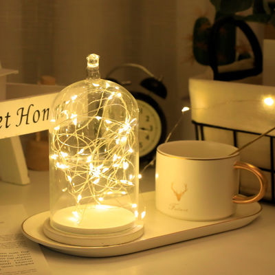 Lumières à cordes de mariage de Noël 7-102m étanche à l'eau chaude et blanche batterie / USB / solaire