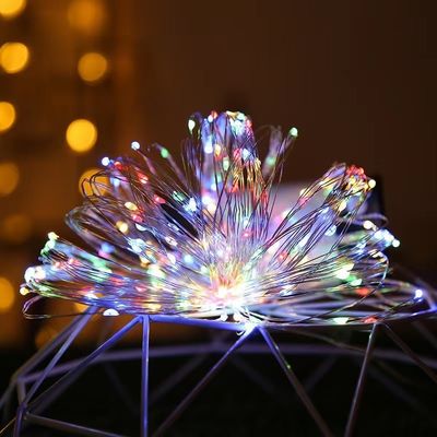Lumières à cordes de mariage de Noël 7-102m étanche à l'eau chaude et blanche batterie / USB / solaire