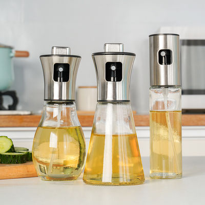 200 ml Sprayer à l'huile d'olive en verre Bouteille de vinaigre pour cuisiner Salade BBQ Appareils de cuisine