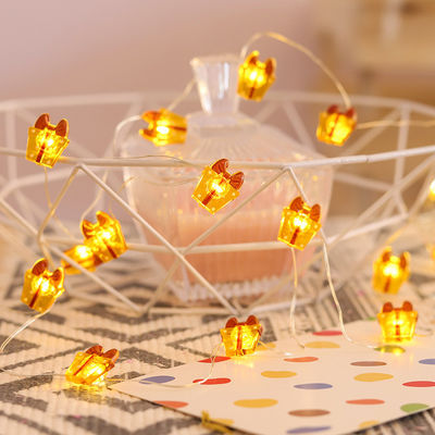 Fairy Star Lights LED String Noir Des lumières de Noël décorations avec logo personnalisé