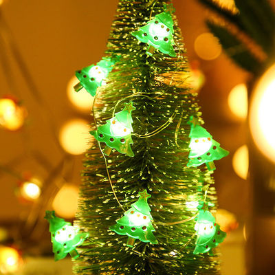Lumières de Noël à LED rouge Homme de neige à cordes Père Noël Étoile Produit décoratif de vacances