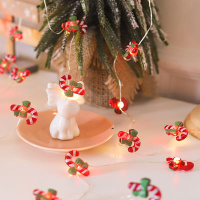 Lumières de Noël à LED rouge Homme de neige à cordes Père Noël Étoile Produit décoratif de vacances