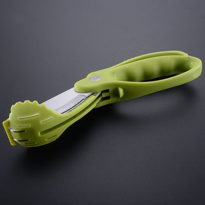 Ciseaux de salade avec poignée PP TPR Green Vegetable Chopper pour couper la salade