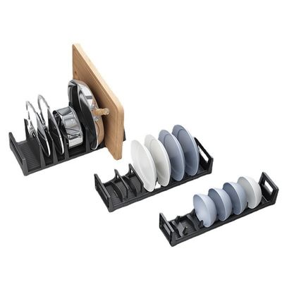 Plateau réglable Plate Bowl Rack Porte-vaisselle dans le tiroir de l' armoire de cuisine organisateur de vaisselle