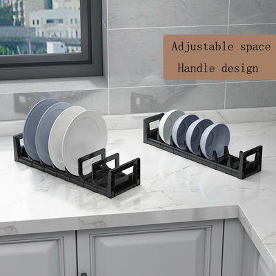 Plateau réglable Plate Bowl Rack Porte-vaisselle dans le tiroir de l' armoire de cuisine organisateur de vaisselle