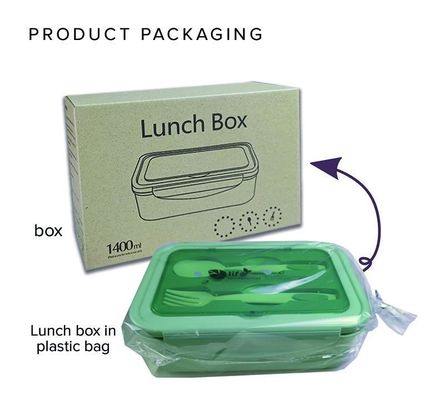 Production Cuillère/Forteil/Couteau/Bouquets de cuisson sans BPA 1400 ML PP5 Boîte à lunch pour enfants/adultes