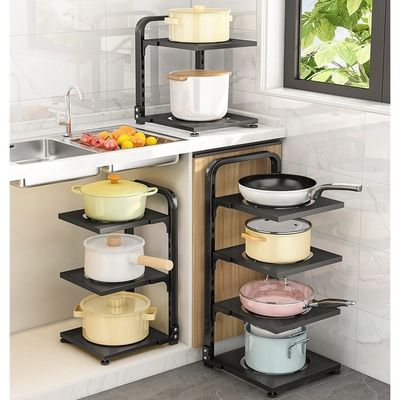 Organiseur de lavabo de cuisine fonctionnel pliable pour rangement réglable