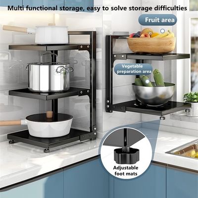 Organiseur de lavabo de cuisine fonctionnel pliable pour rangement réglable