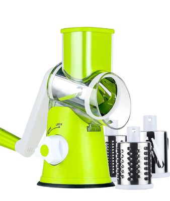 Meilleur vendeur Gratteur rotatif de fruits et légumes Coupeuse multi-fonctions en acier inoxydable