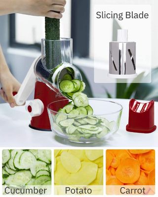 Meilleur vendeur Gratteur rotatif de fruits et légumes Coupeuse multi-fonctions en acier inoxydable