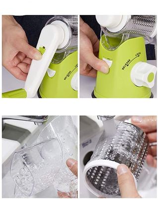 Coupeuse manuelle multifonctionnelle en acier inoxydable bleu ciel pour outils à fruits et légumes