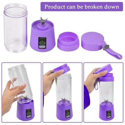 La machine à mélanger les bouteilles de glace en silicone PC électrique mini maison USB 2/4/6 lames Juicer tasse