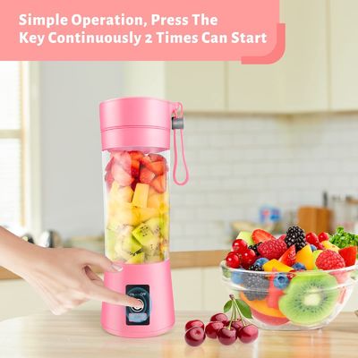 380 ml de capacité Mini Blender USB Rechargeable Juice de fruits Portable Juicer Coupe pour la maison