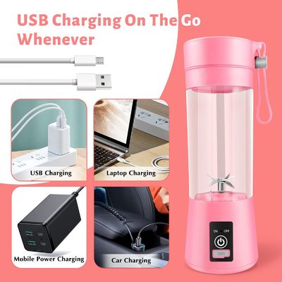 380 ml de capacité Mini Blender USB Rechargeable Juice de fruits Portable Juicer Coupe pour la maison