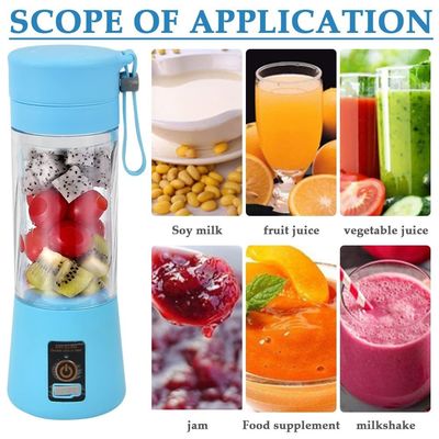 380 ml de capacité Mini Blender USB Rechargeable Juice de fruits Portable Juicer Coupe pour la maison