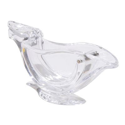 En stock Portable Transparent Acrylique Manuel Fruit Limousine Juicer à main Limousine Espressant Oiseau