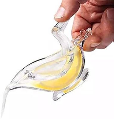 En stock Portable Transparent Acrylique Manuel Fruit Limousine Juicer à main Limousine Espressant Oiseau