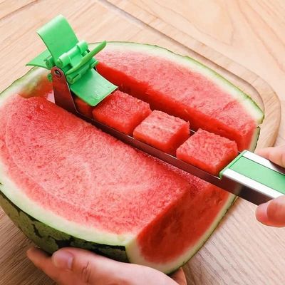 Coupeuse de pastèque en acier inoxydable, coupeuse de jus rafraîchissante