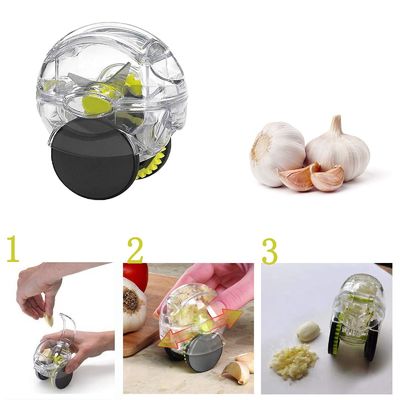 Plastique à rouleaux d'ail presse concasseur Chopper appareils de cuisine 6,3 * 5,0 * 8,0 cm acceptable