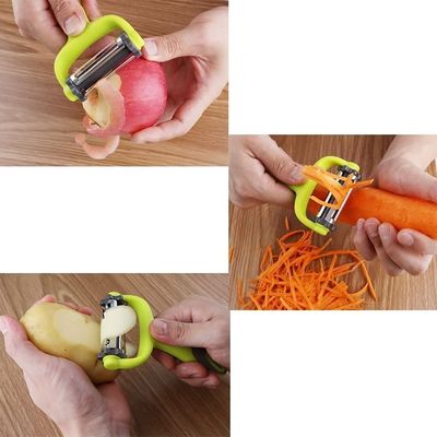Accueil Cuisine acier inoxydable Fruit pomme rotative pomme de terre carotte légumes éplucheur pivotant