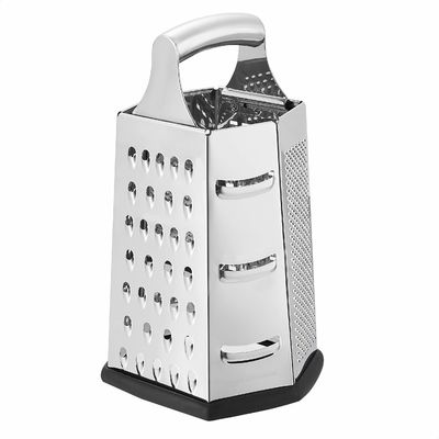 Accessoires de cuisine les plus vendus 6 côtés grilleuse manuelle de fromage en acier inoxydable 410