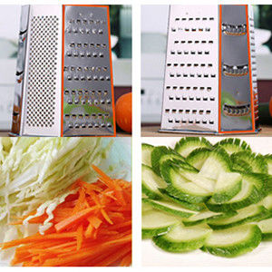 Accessoires de cuisine les plus vendus 6 côtés grilleuse manuelle de fromage en acier inoxydable 410