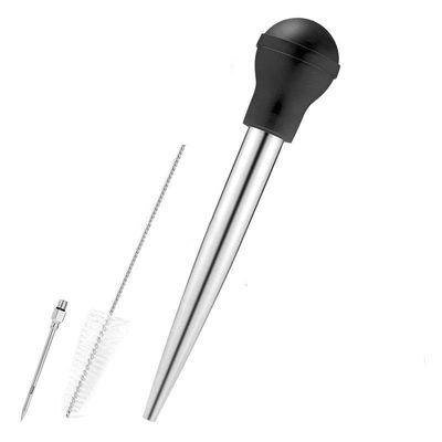 304 acier inoxydable tube d'assaisonnement par goutte à goutte en silicone pour barbecue