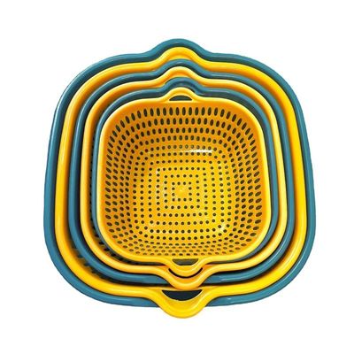 Entreposage de légumes ménagers 6 pièces en plastique à double couche multi-évacuation d'eau panier de drainage propre