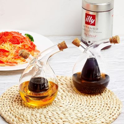 350 ml bouteille de pot de séparation bouilloire ensemble gravy bateau pour Oliver huile et distributeur de vinaigre