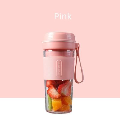 Juicer électrique à charge USB portable de 280 ml pour la maison 4 lames Juicer de légumes et de fruits